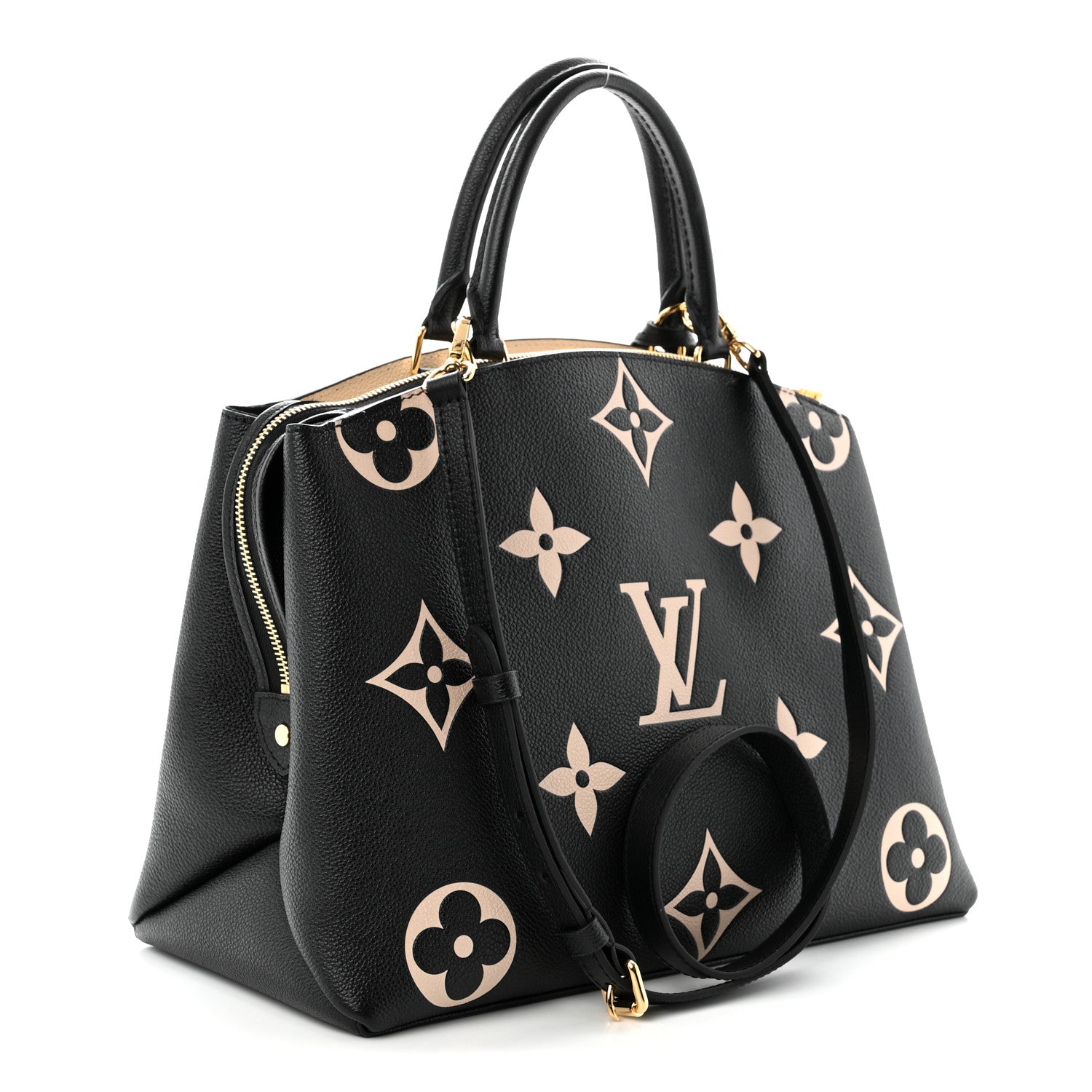 Louis Vuitton Empreinte Monogram Giant Petit Palais Black Beige 3 of 10