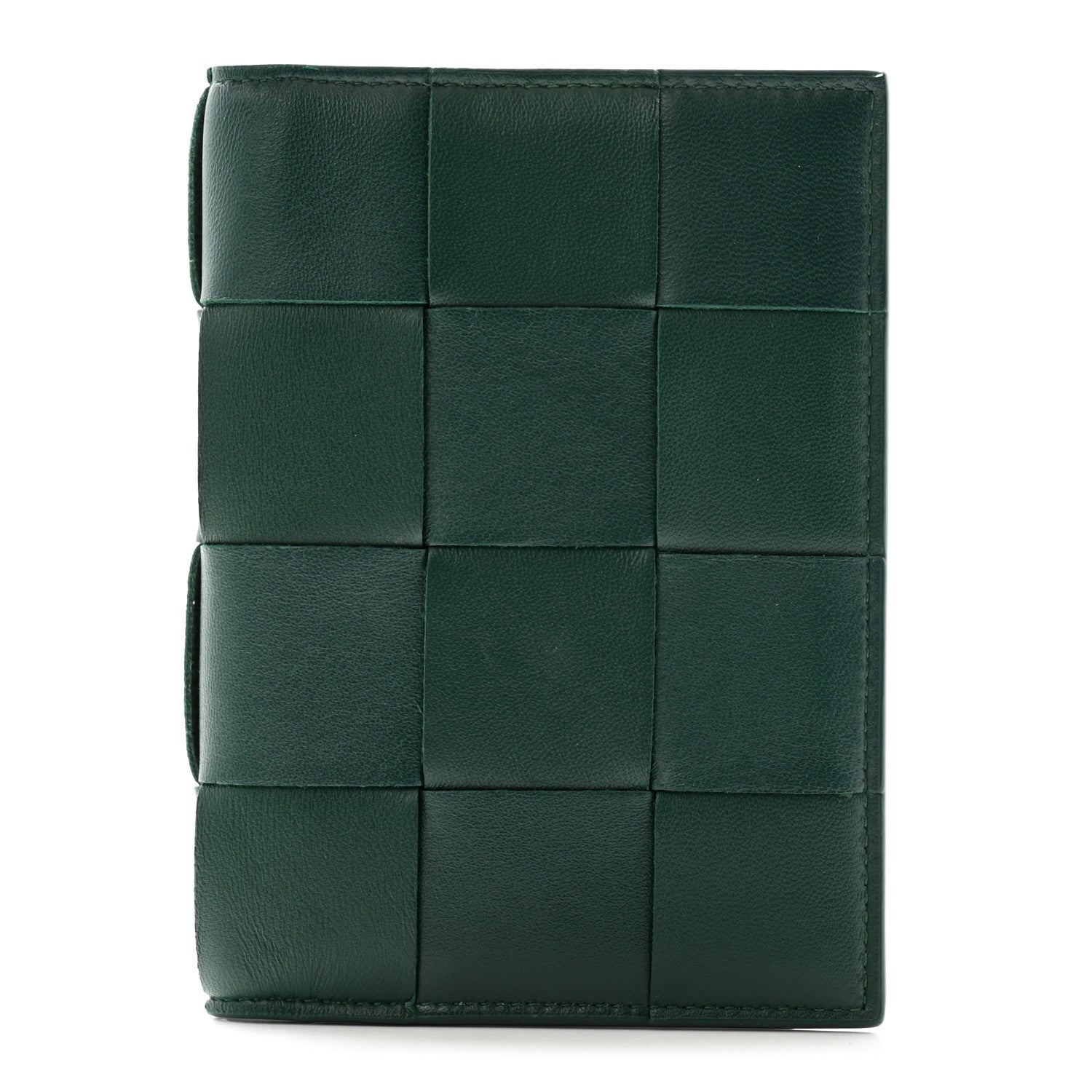 Bottega Veneta Nappa Intreccio Cassette Passport Case Raintree 1 of 9