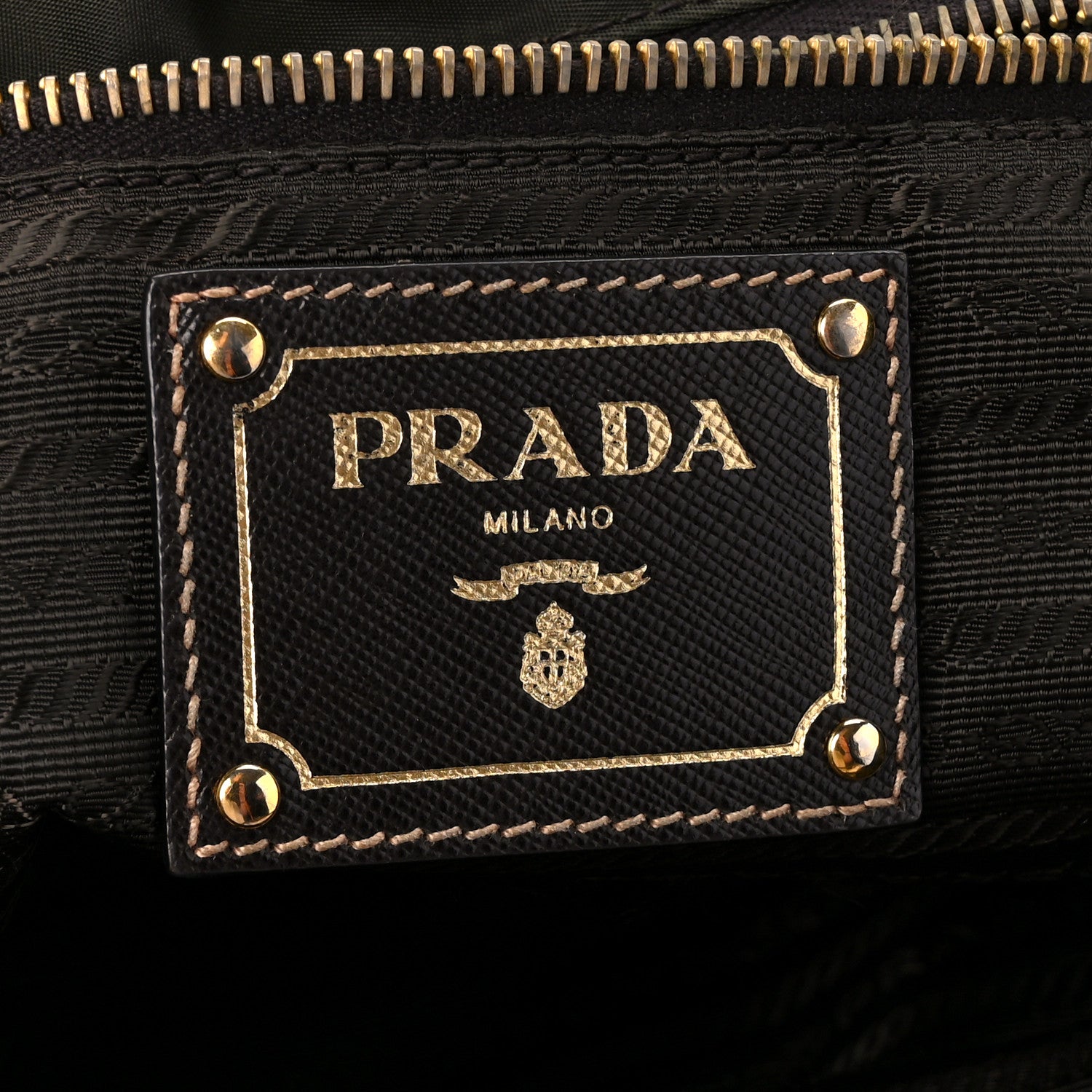 Prada Nylon Jacquard Logo Tote Corda Militaire 6 of 15