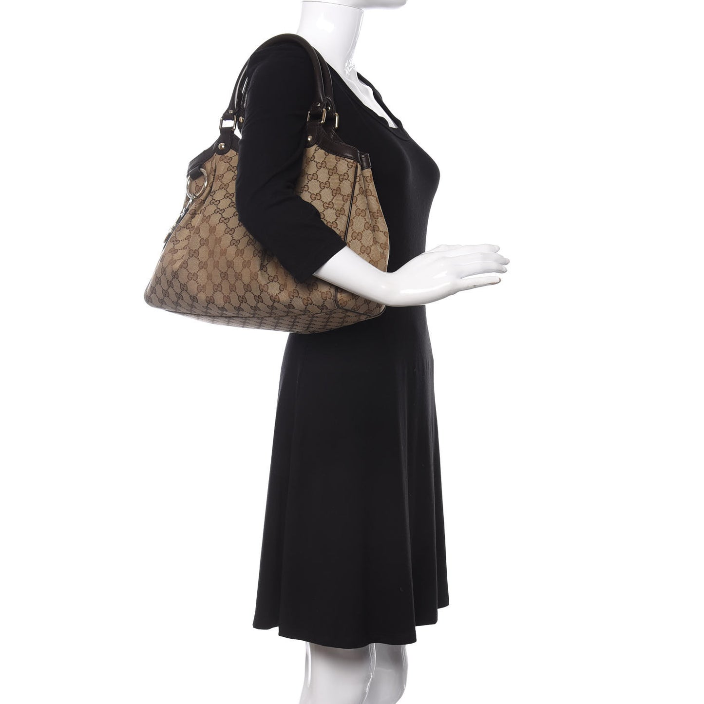 Monogram Medium Sukey Tote Dark Brown