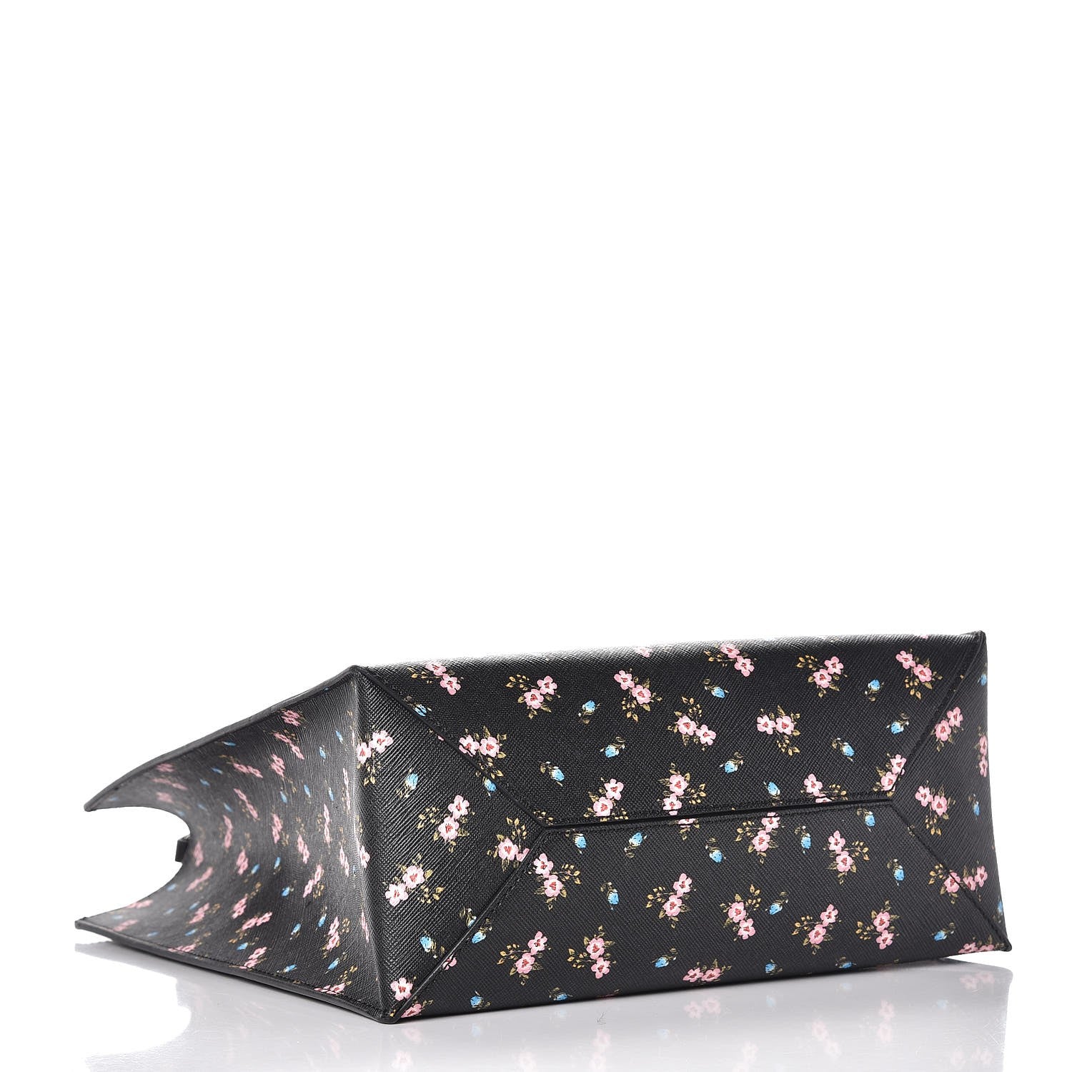 Givenchy Coated Canvas Hibiscus Print Small Stargate Shopper Tote Black Multicolor 6 of 9
