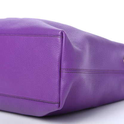 Gucci Pebbled Calfskin Medium Soho Chain Shoulder Bag Shine Purple 7 of 10