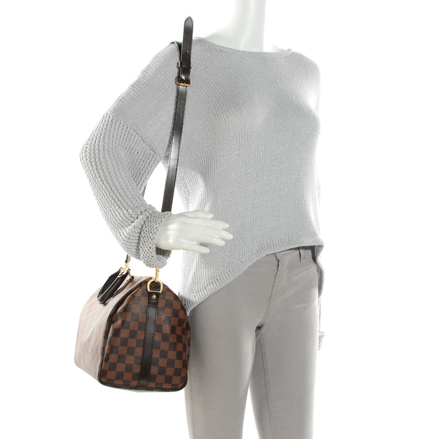 Damier Ebene Speedy Bandouliere 35