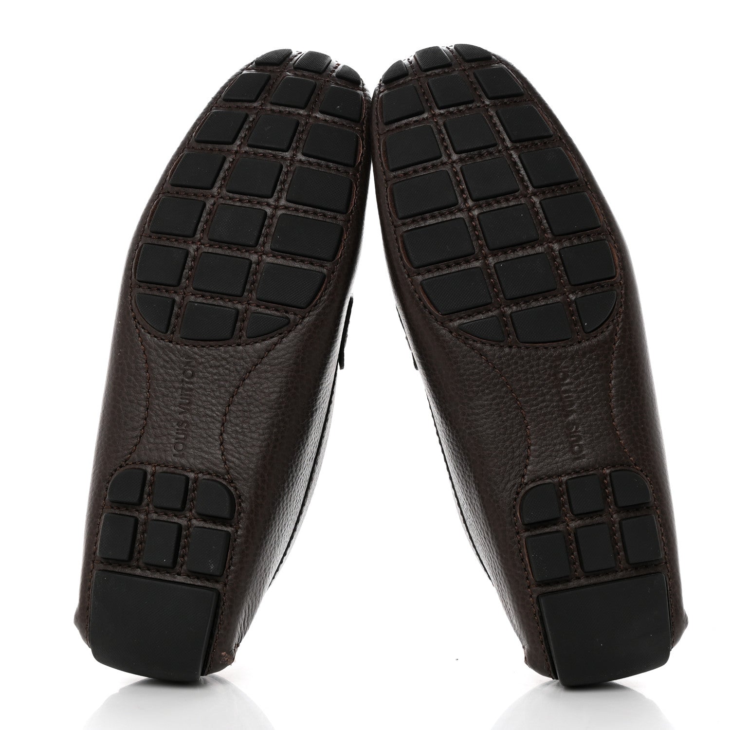 Louis Vuitton Calfskin Mens Monte Carlo Shoe Moccasin Loafers 8 Brown 5 of 9
