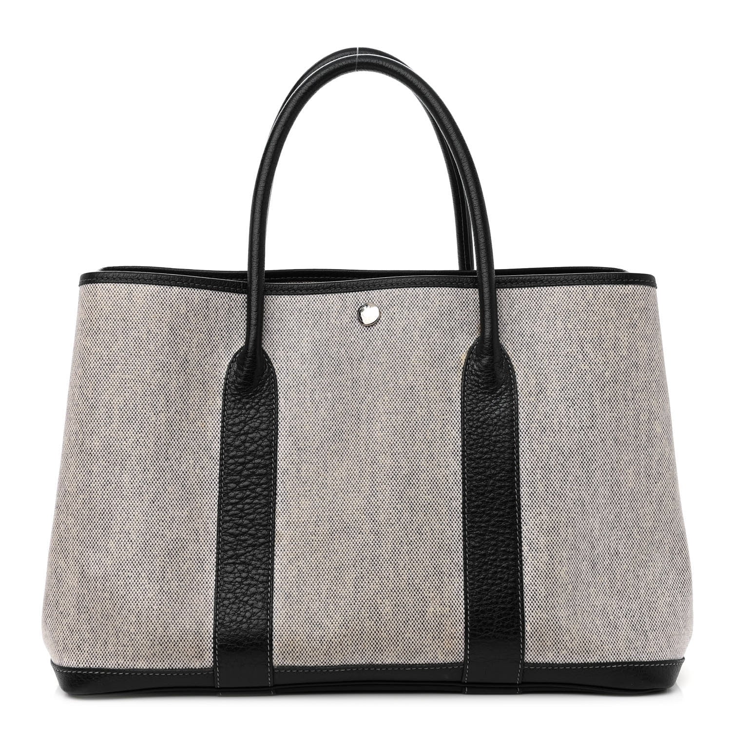 Hermes Toile Buffle Skipper Garden Party 36 MM Tote Black 1 of 9