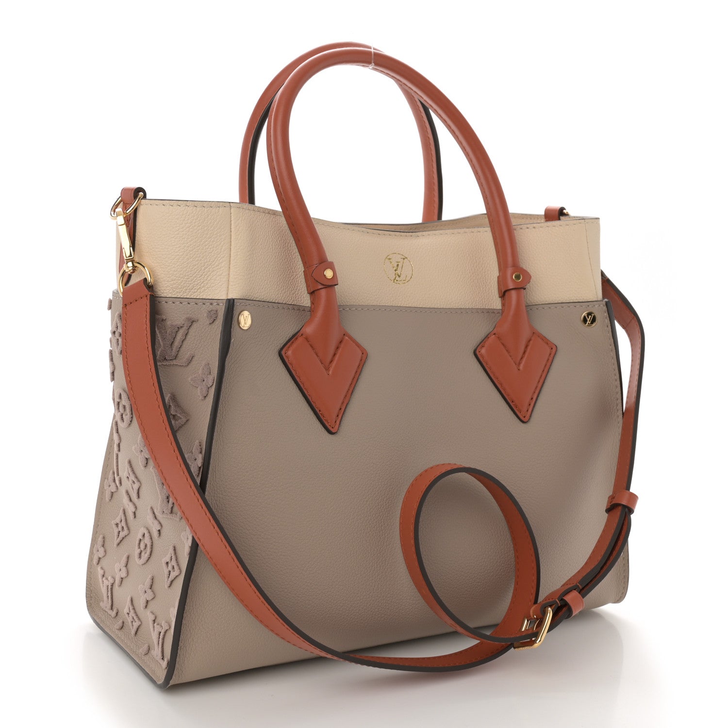Louis Vuitton Calfskin Monogram Tufting On My Side Galet 3 of 9