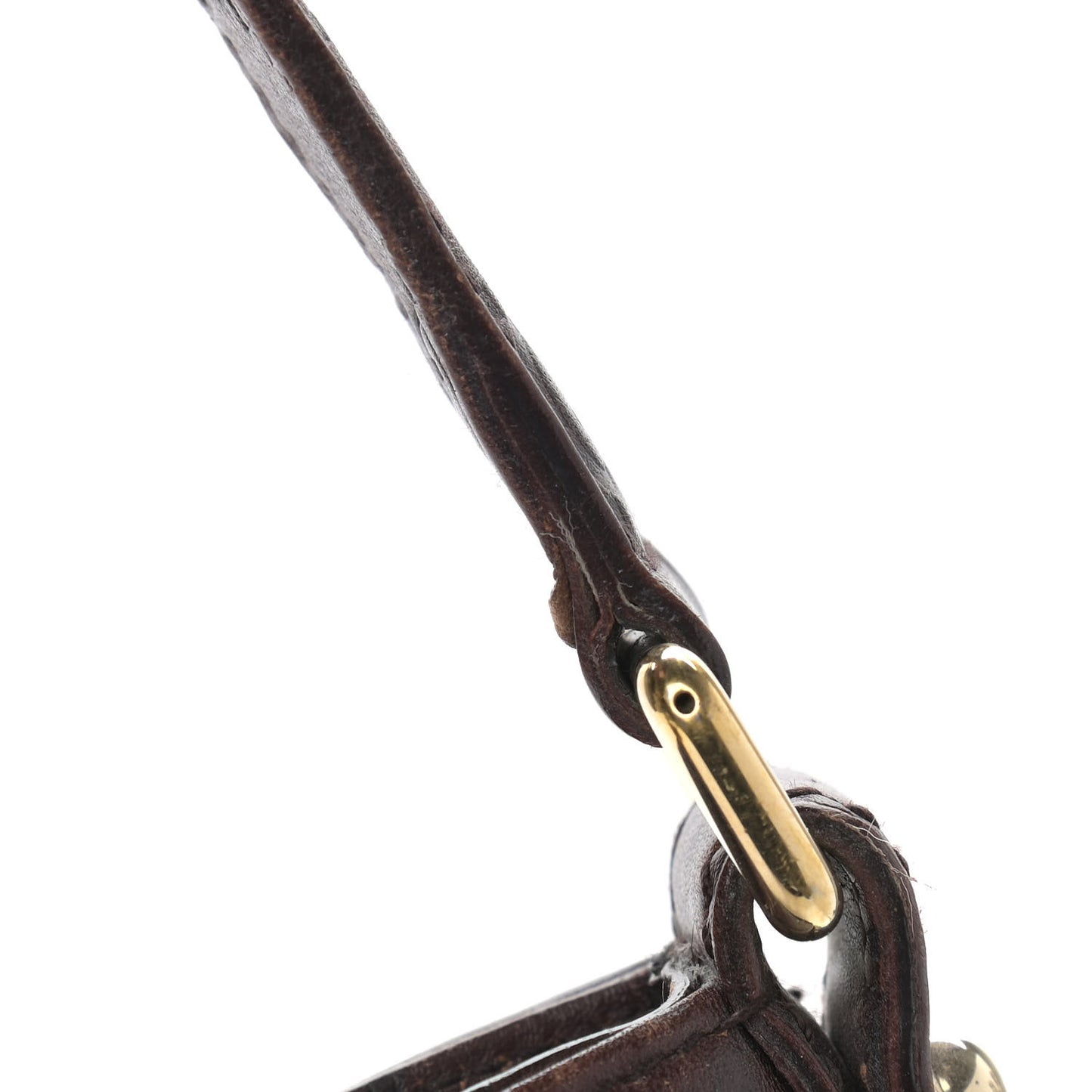 Guccissima Suede Hasler Hobo Dark Brown