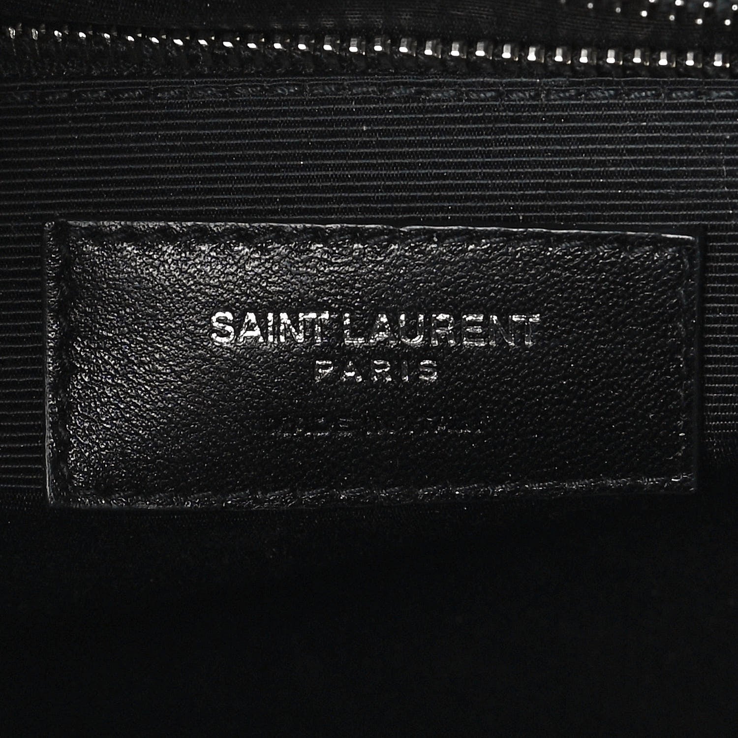 Saint Laurent Grain De Poudre Textured Mixed Matelasse Large Triquilt Monogram Satchel Earth 6 of 11