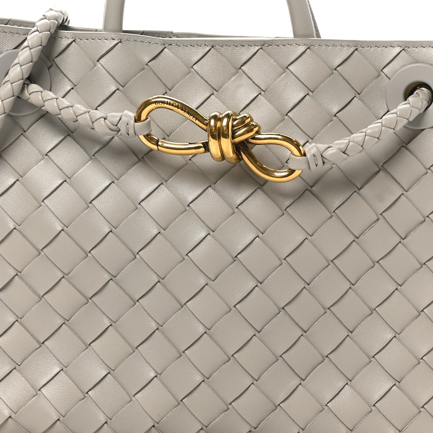 Bottega Veneta Nappa Intrecciato Small Andiamo Shoulder Bag Sterling 7 of 9