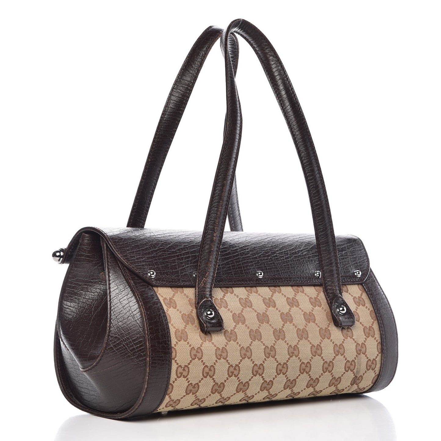 Monogram Bamboo Bullet Bag Dark Brown