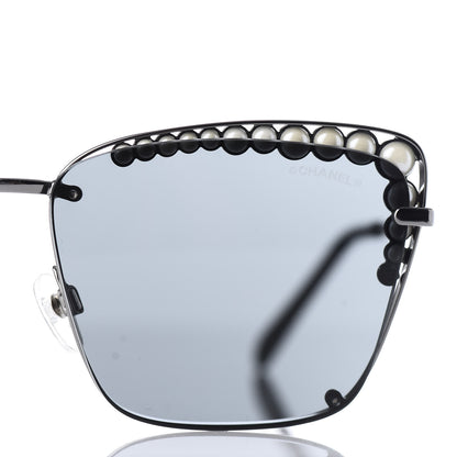 Chanel Square Frame Pearl Sunglasses 4235-H Dark Grey 7 of 8