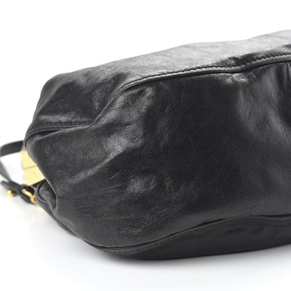 Miu Miu Goatskin Frame Shoulder Bag Black 6 of 9