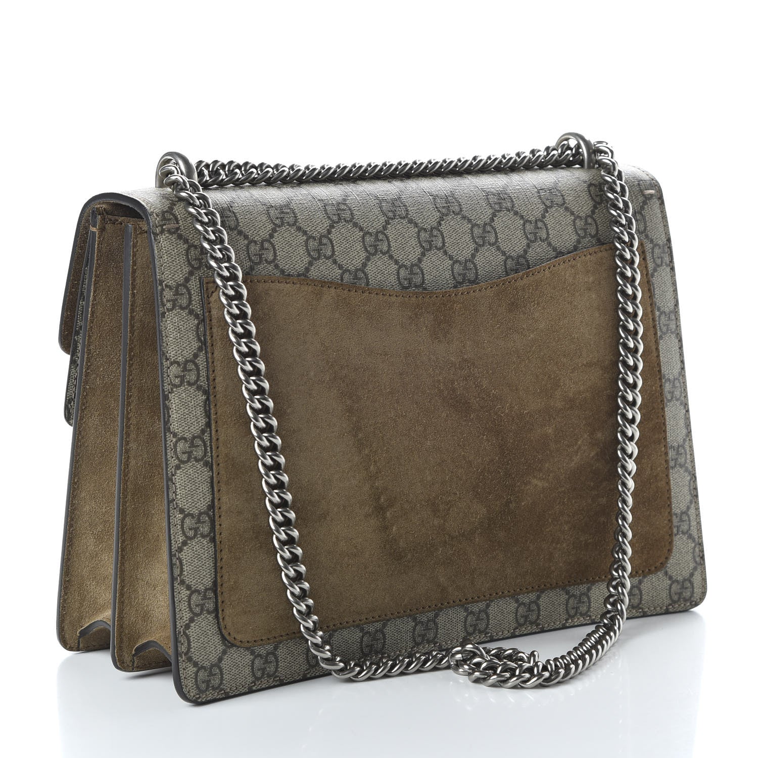 Gucci GG Supreme Monogram Medium Dionysus Shoulder Bag Taupe 3 of 10