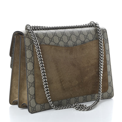 Gucci GG Supreme Monogram Medium Dionysus Shoulder Bag Taupe 3 of 10