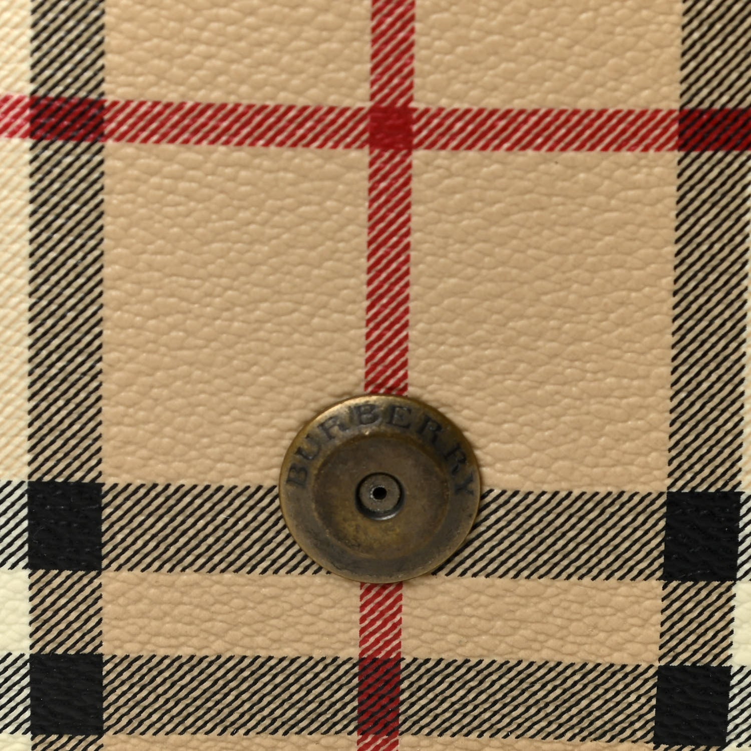 Burberry Haymarket Check Crossbody Messenger Bag Brown 15 of 16