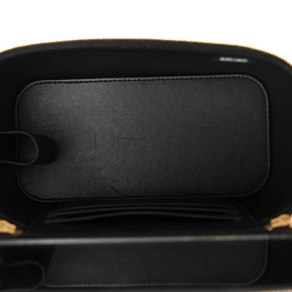 Chanel atent Enamel Quilted Small Coco Hearts Vanity Case With Chain Black 5 of 11