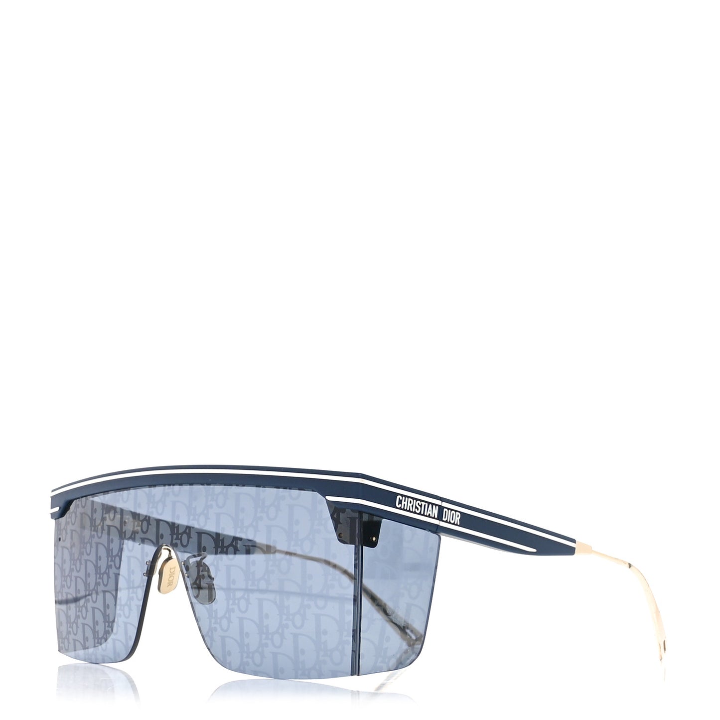 Oblique Diorclub M1U Mask Sunglasses Blue