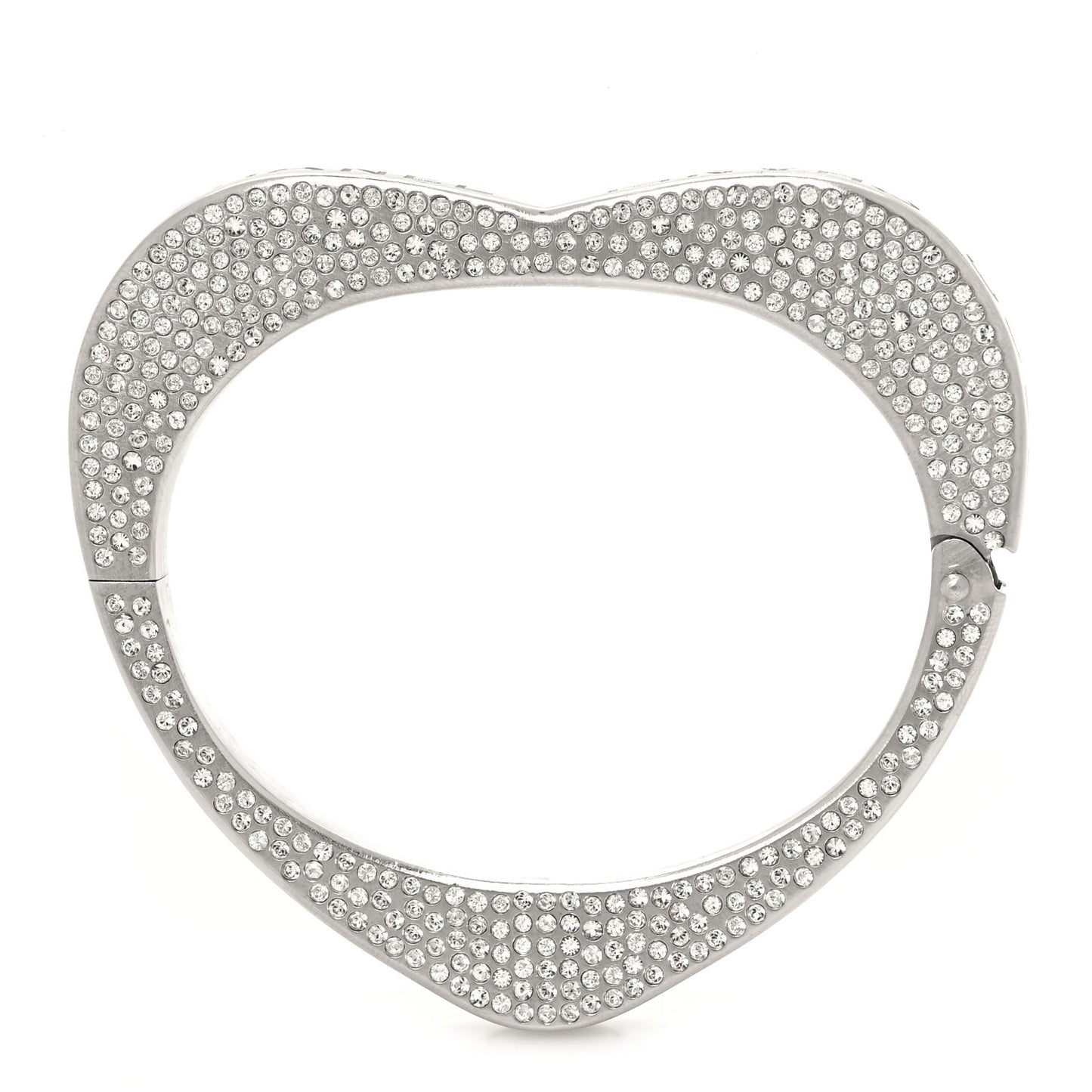 Swarovski Crystal Heart Bracelet Silver