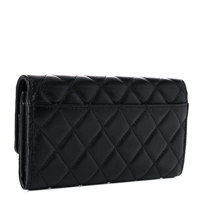 Chanel Lambskin Quilted Medium Chanel 19 Flap Wallet Black 3 of 15