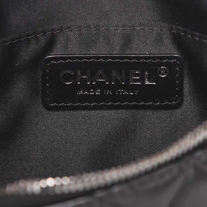Chanel Lambskin Quilted Banane Waist Bag Fanny Pack Black 7 of 10