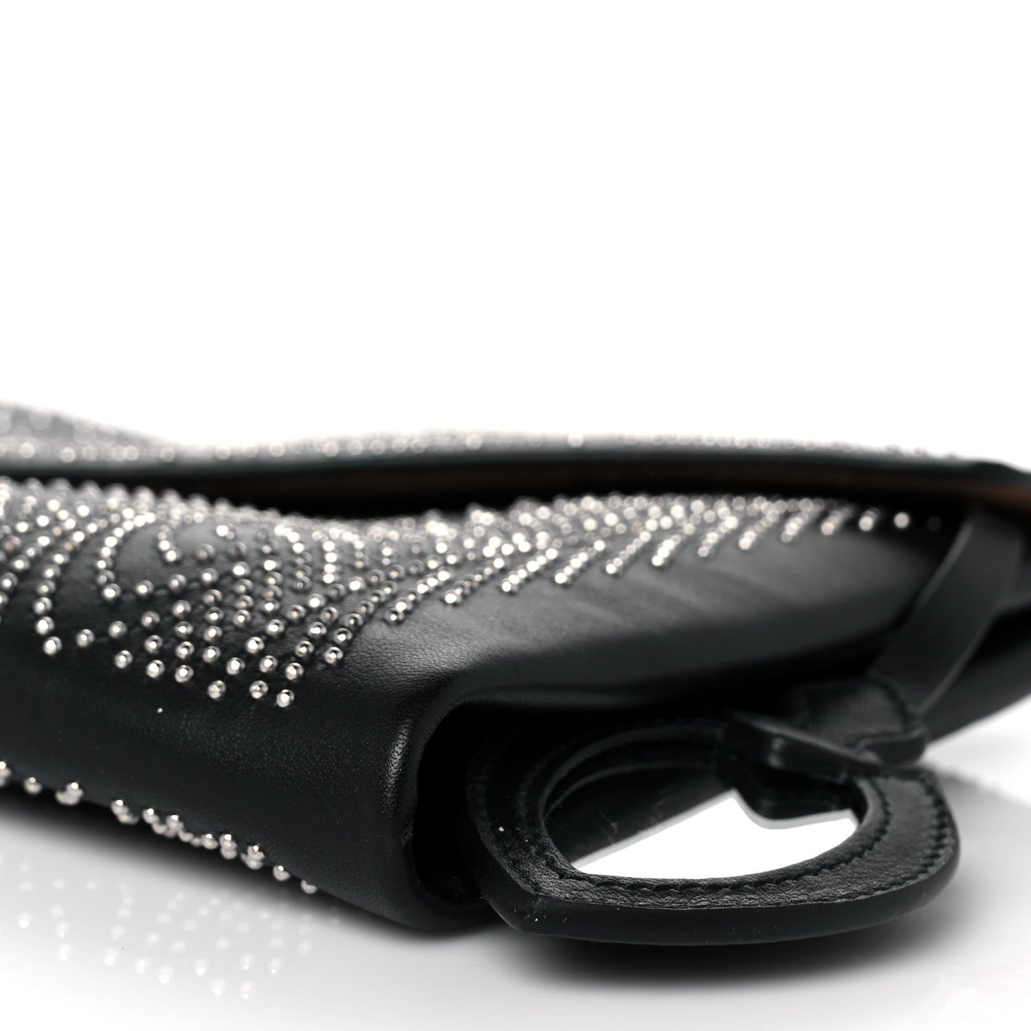 Alaia Calfskin Studded Envelope Clutch Black 8 of 8