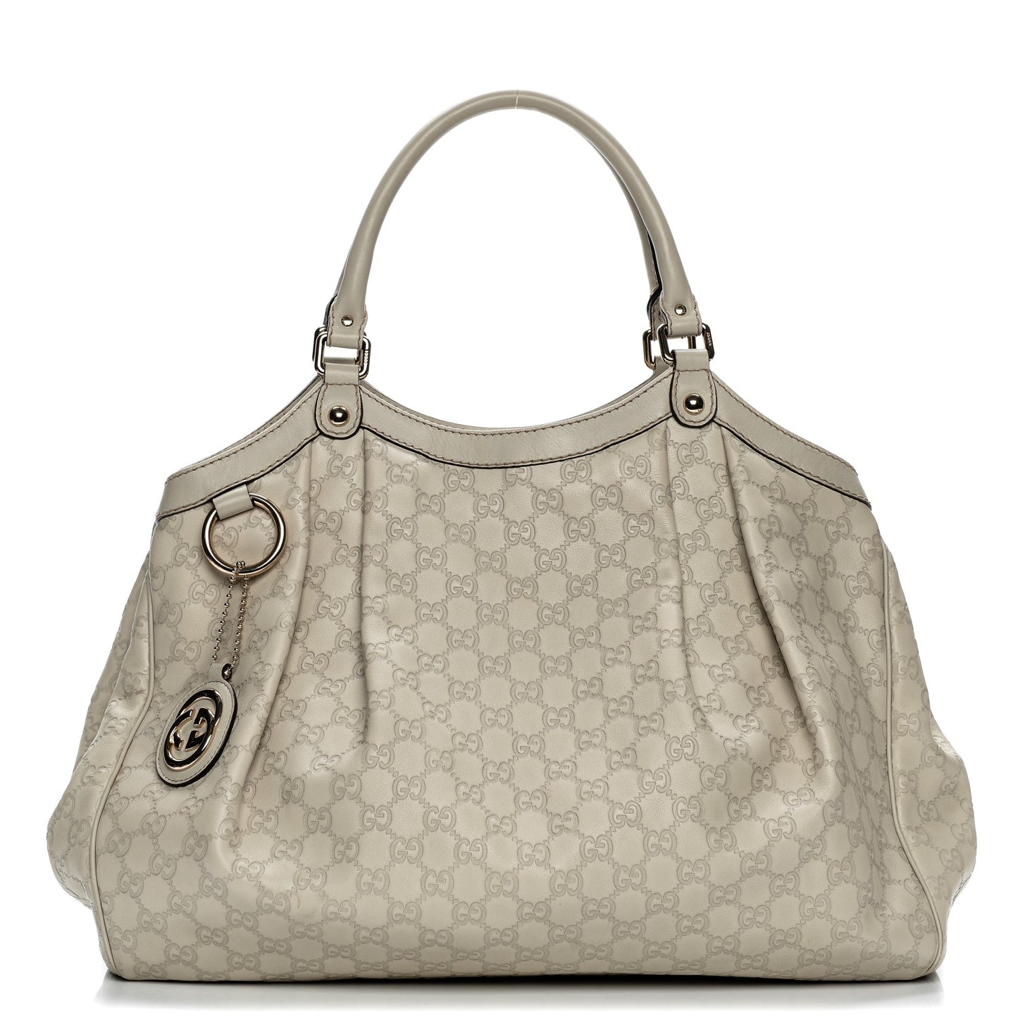 Guccissima Large Sukey Tote Mystic White