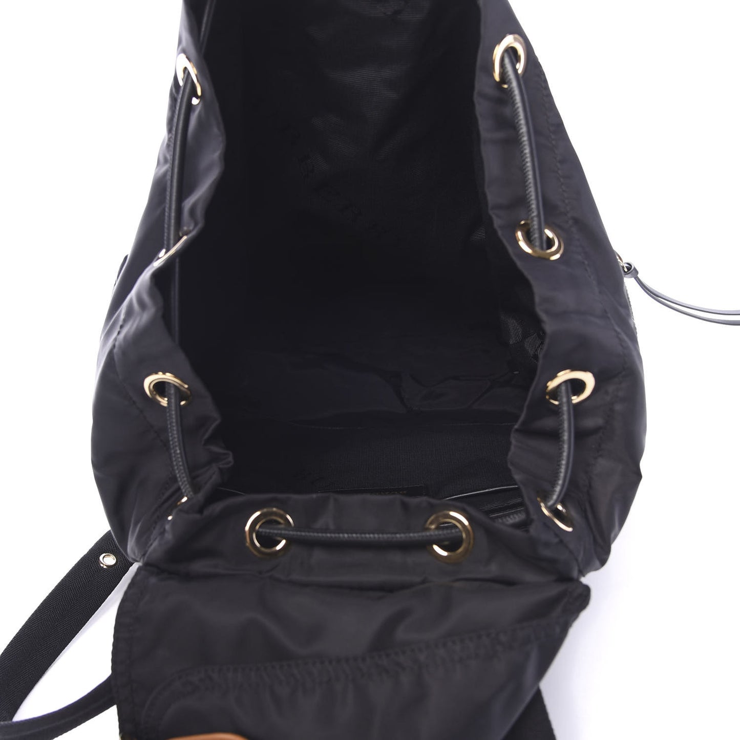 Nylon Large Rucksack Backpack Black