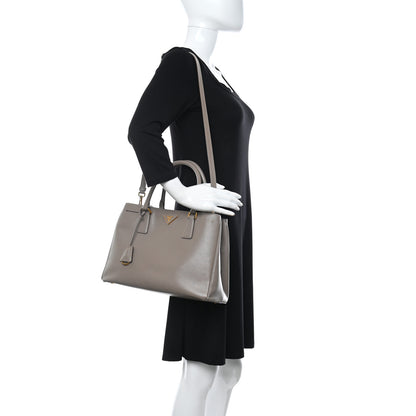 Prada Saffiano Lux Medium Tote Argilla 2 of 16