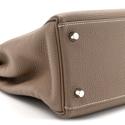 Hermes Togo Kelly Retourne 28 Etoupe 10 of 14