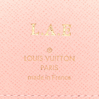 Louis Vuitton Damier Azur Victorine Wallet Rose Ballerine 6 of 8