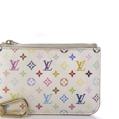 Louis Vuitton Monogram Multicolor Key Pouch White Litchi 13 of 14