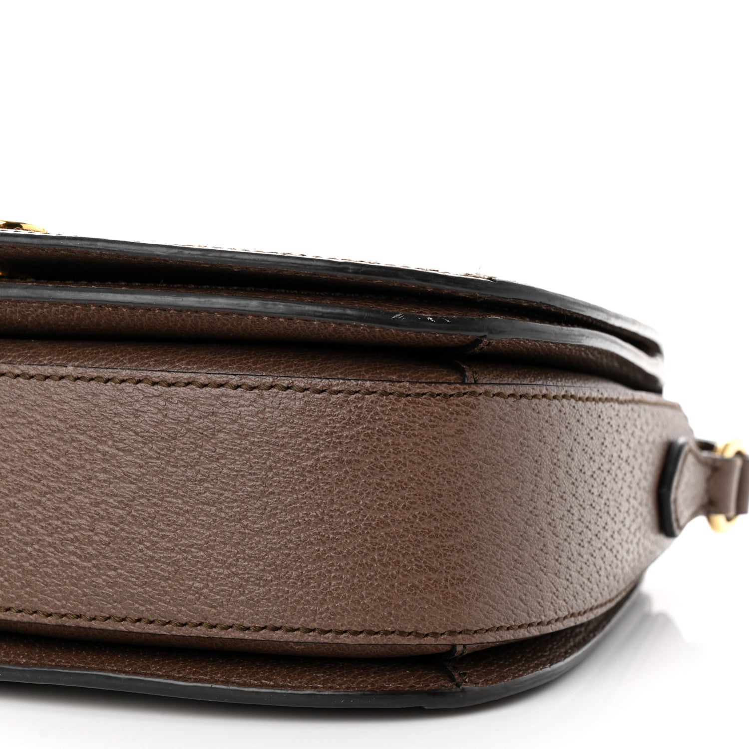 Gucci GG Supreme Monogram Web Small Ophidia Flap Messenger Bag Brown 10 of 17