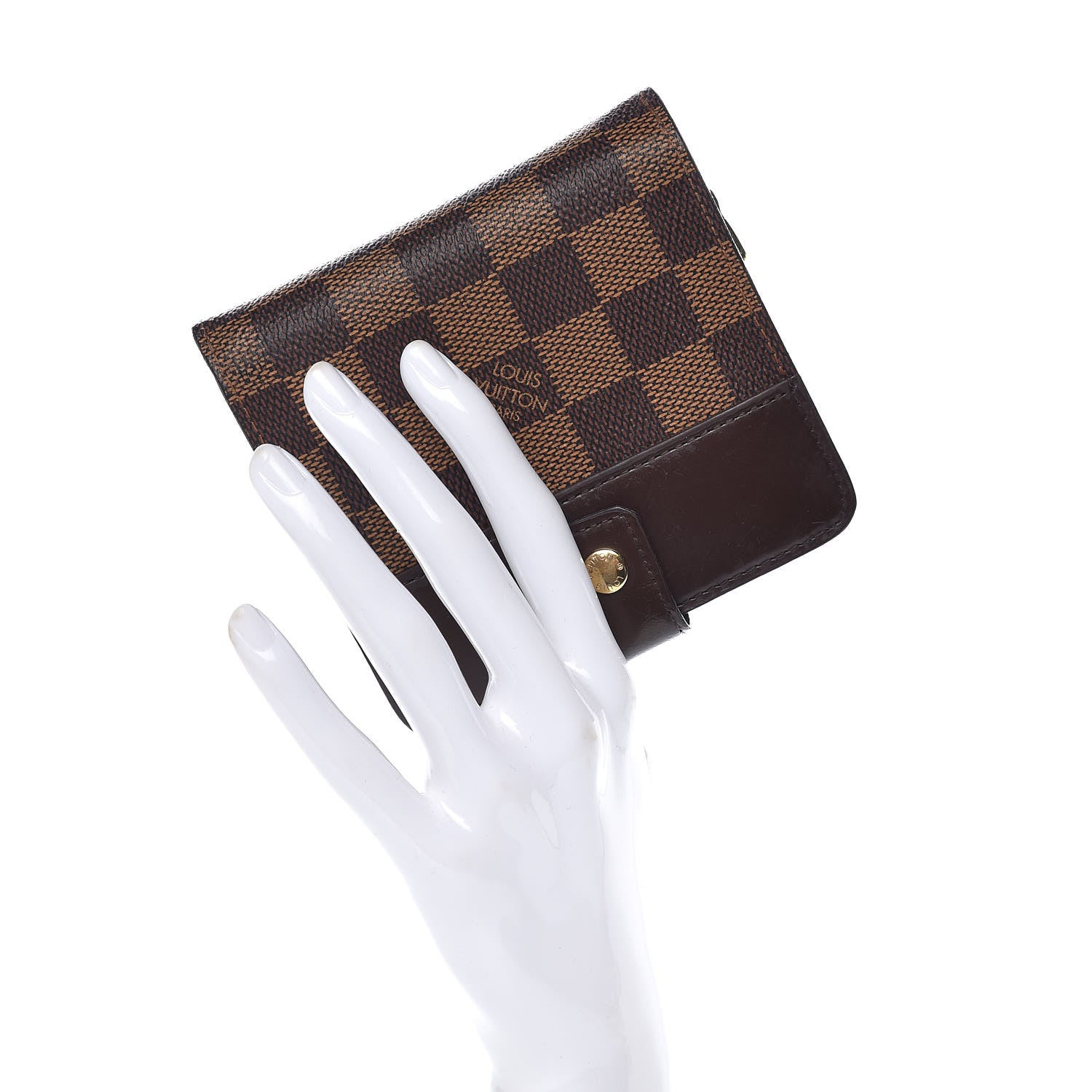 Louis Vuitton Damier Ebene Zippe Zipped Compact Wallet 2 of 8