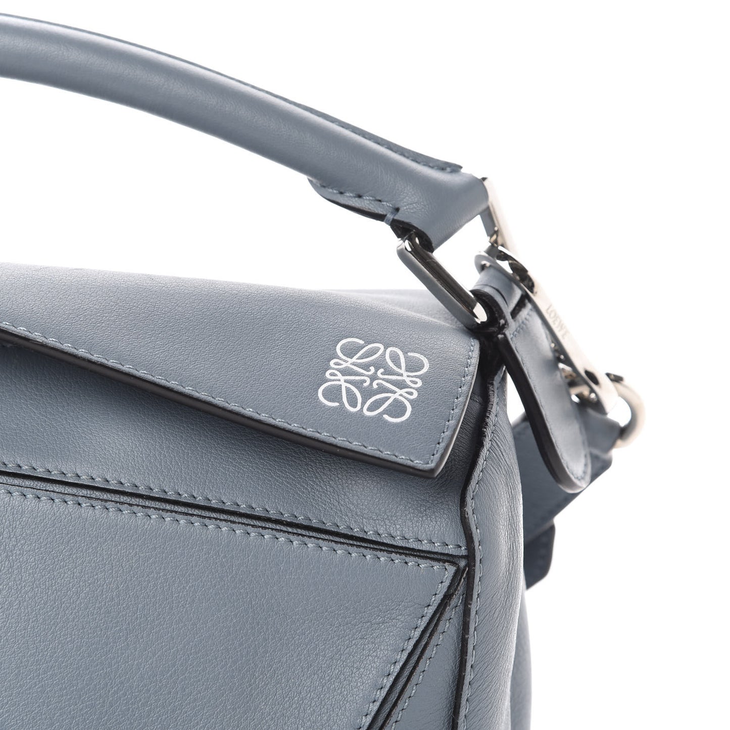Calfskin Small Puzzle Bag Stone Blue