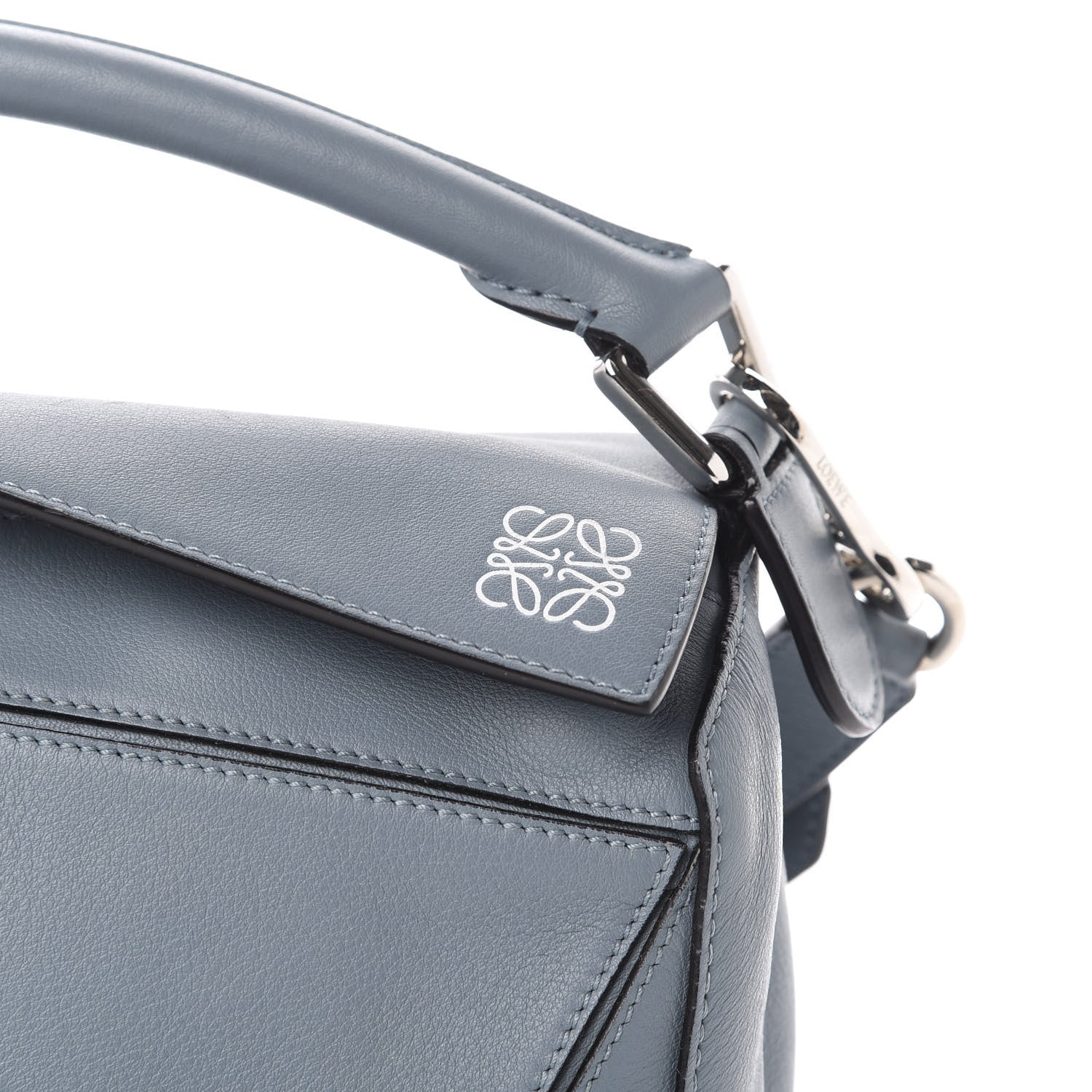 Loewe Calfskin Small Puzzle Bag Stone Blue 11 of 11