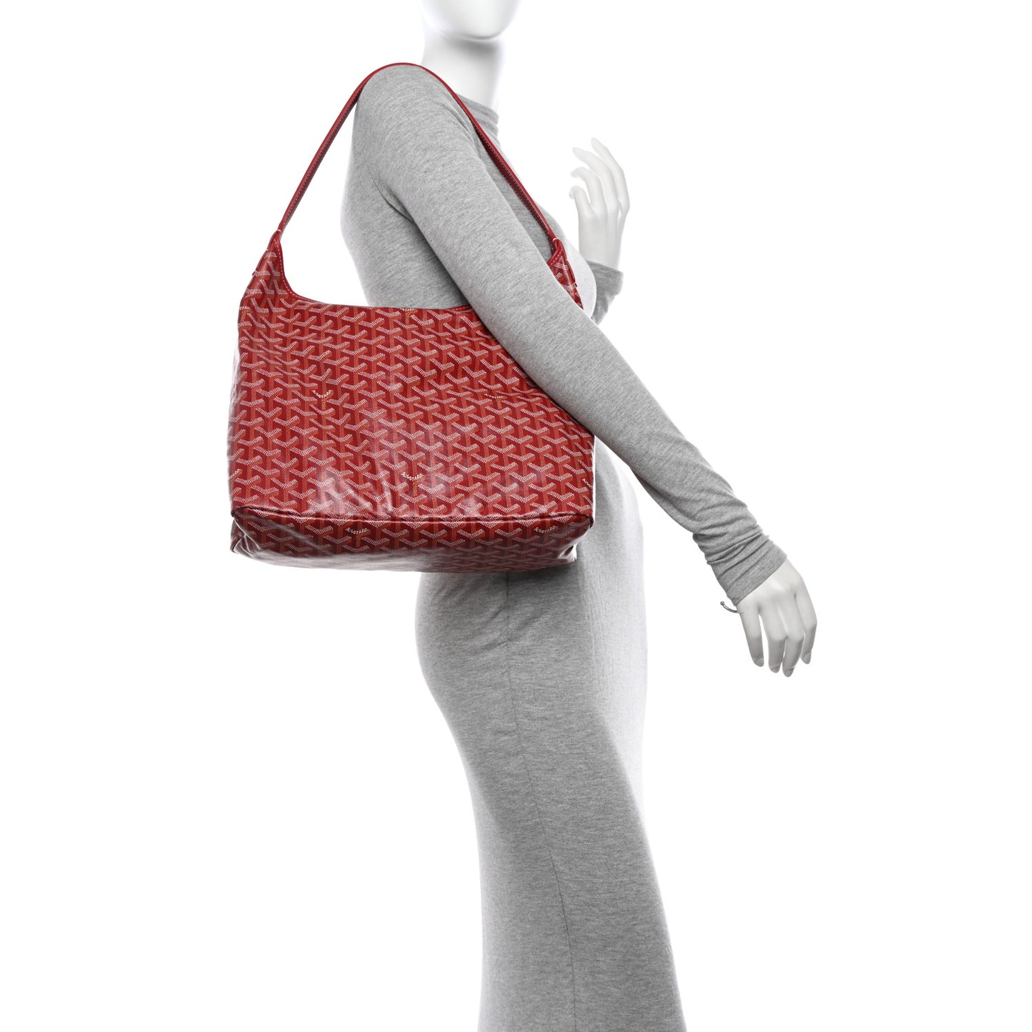 Goyardine Boheme Hobo Red