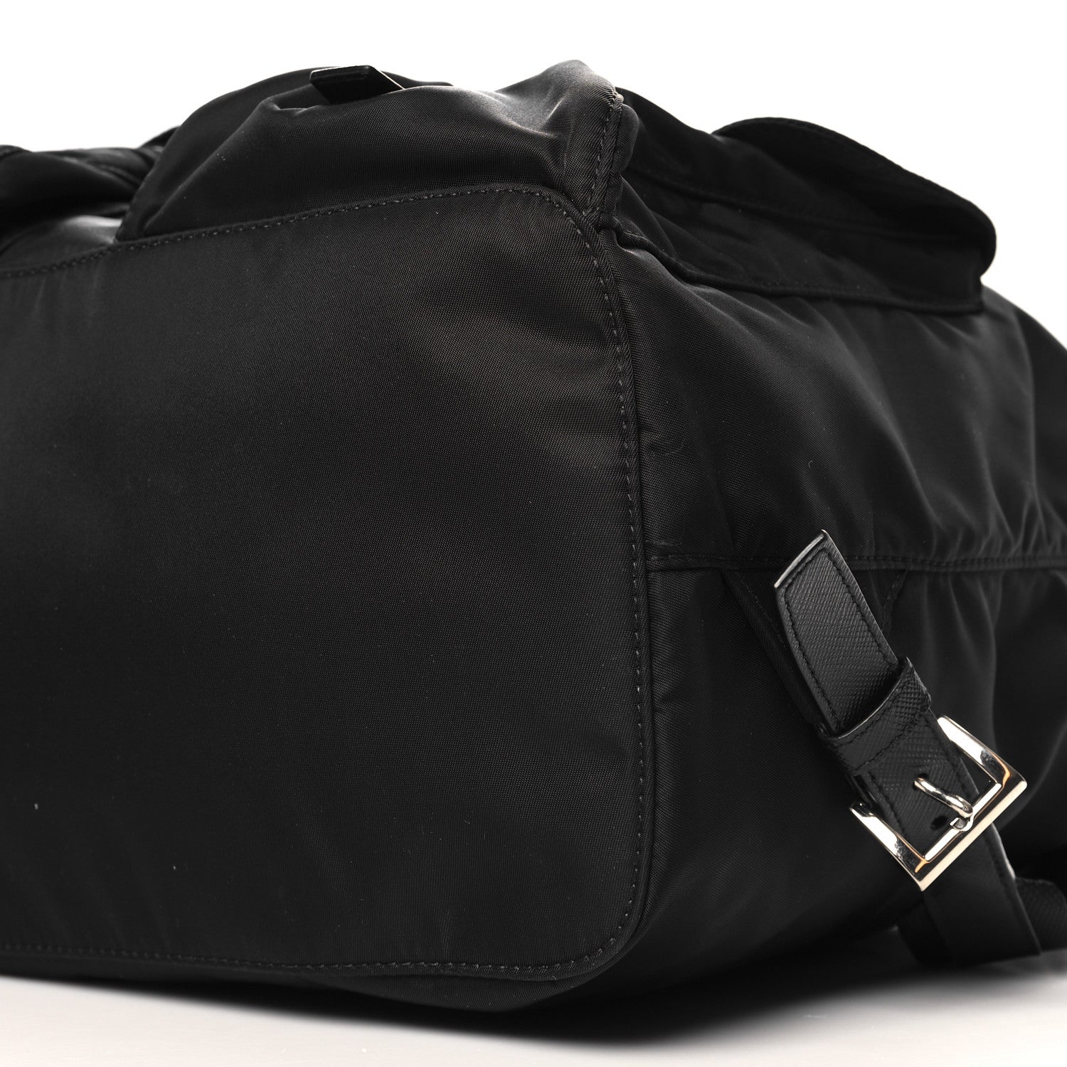 Prada Tessuto Nylon Saffiano Medium Backpack Black 10 of 10