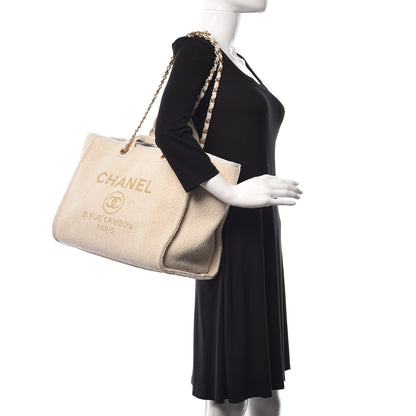 Chanel Lurex Boucle Medium Deauville Tote White 2 of 11