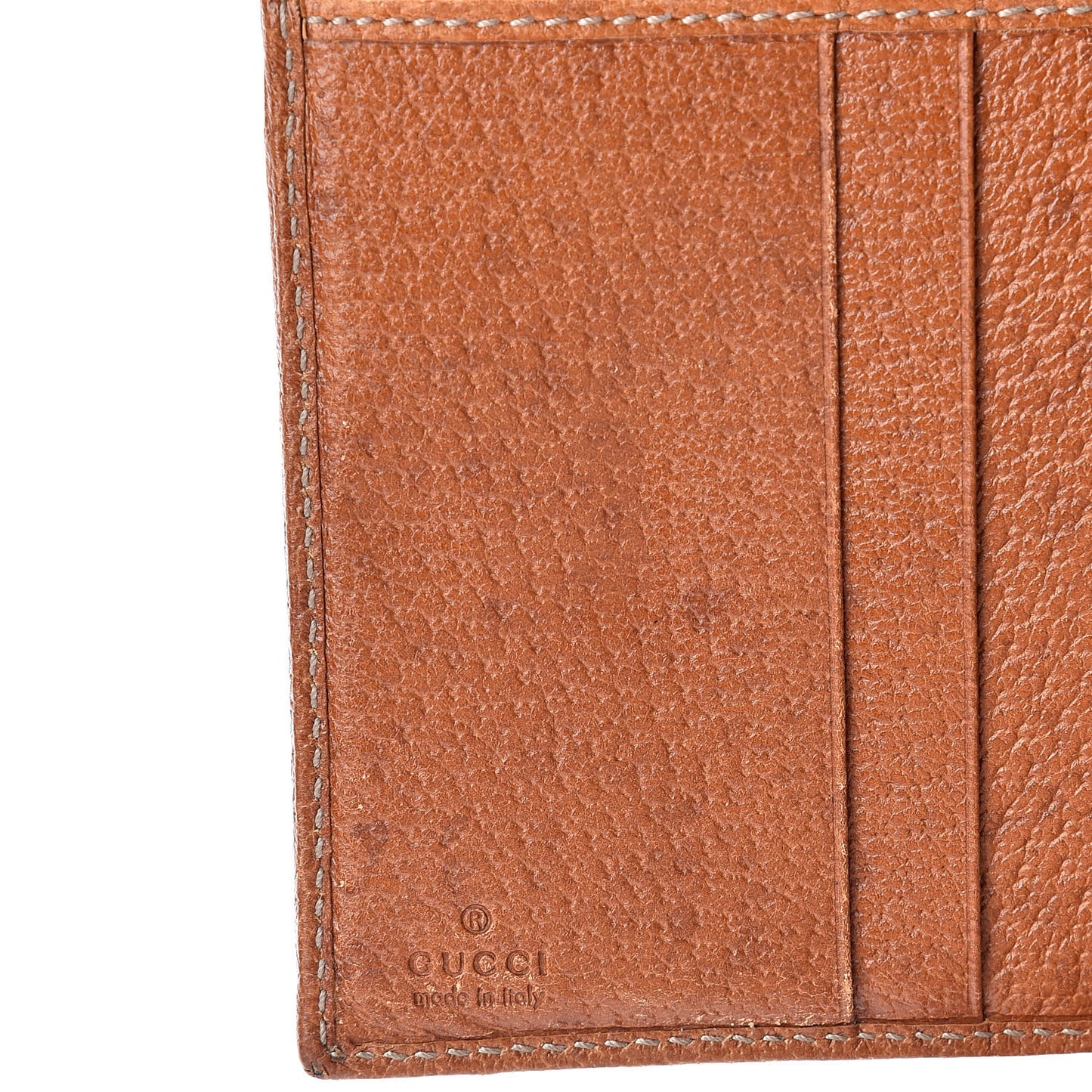 Monogram Buckle Compact Wallet Brown