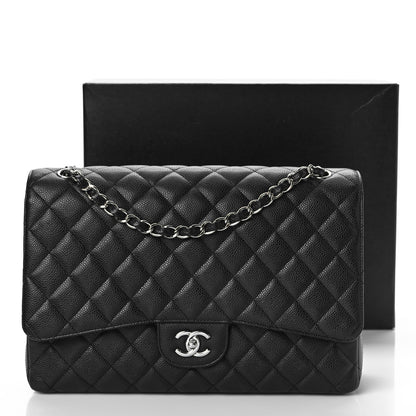 Chanel Caviar Quilted Maxi Single Flap Black 10 of 10