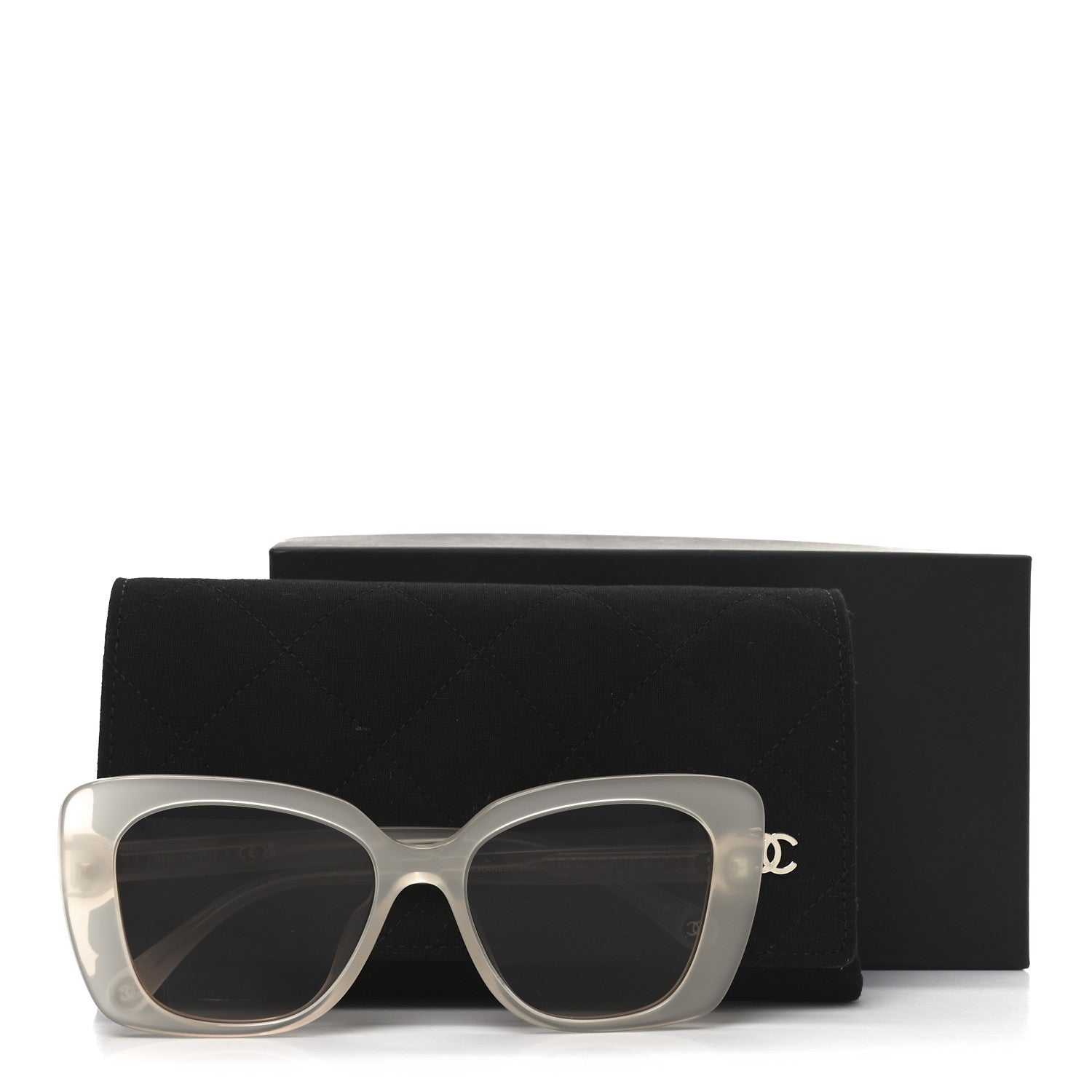 Chanel Acetate Rectangle Sunglasses 5504 Dark Beige 7 of 7