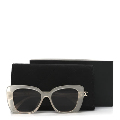 Chanel Acetate Rectangle Sunglasses 5504 Dark Beige 7 of 7