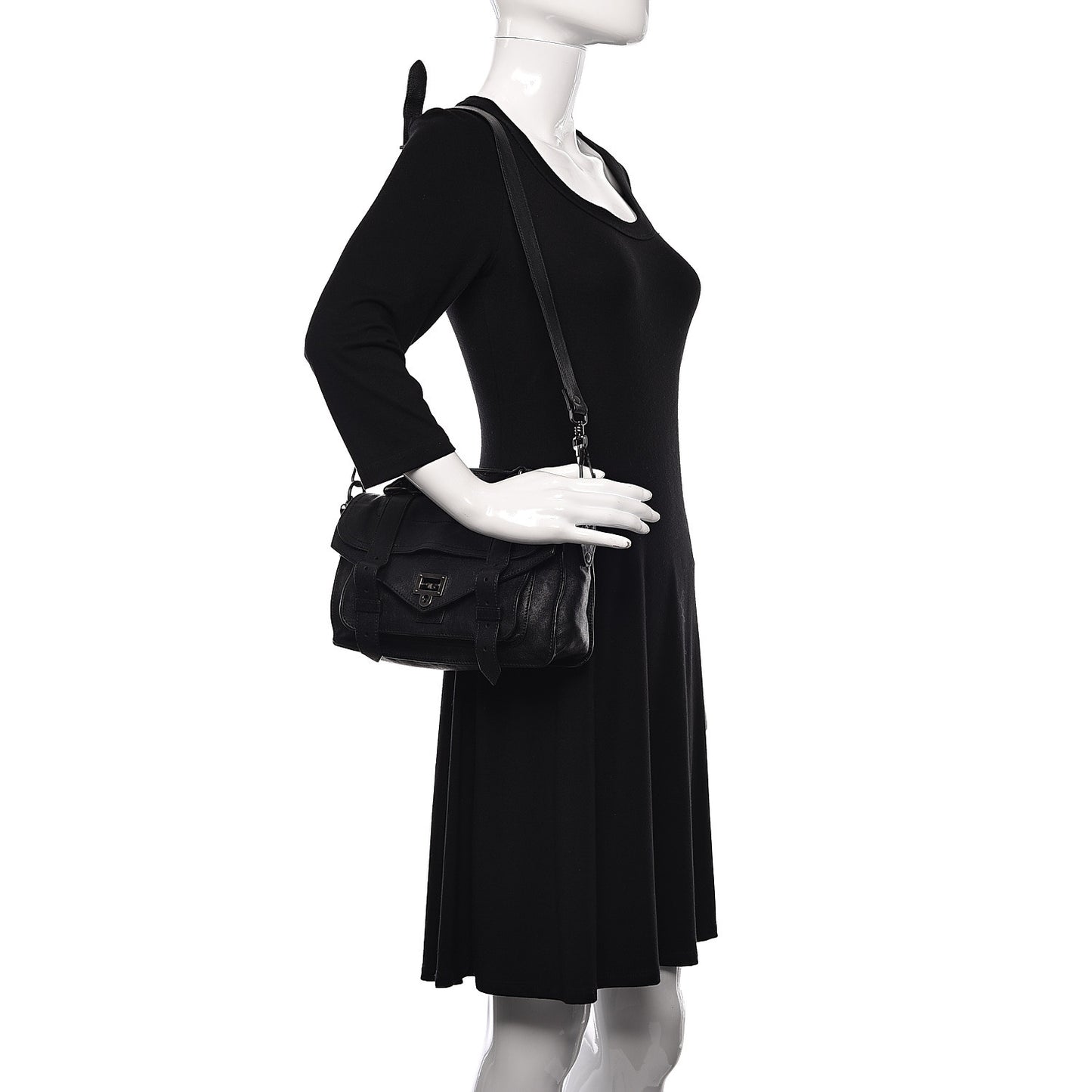 Lambskin Tiny PS1 Satchel Black