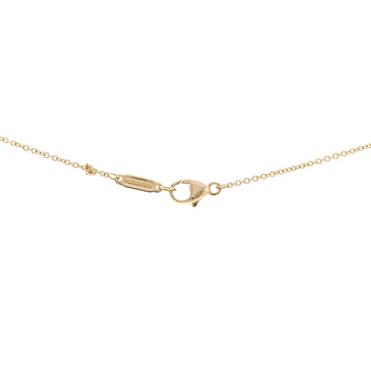 Tiffany 18K Yellow Gold Diamond .80ct Solitaire Pendant Necklace 5 of 6
