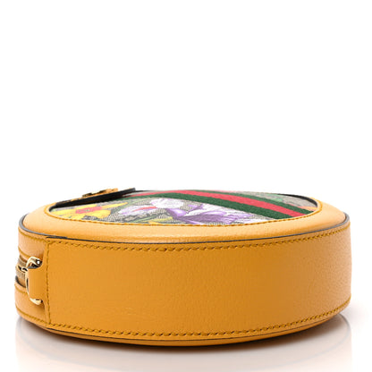 Gucci GG Supreme Monogram Flora Web Mini Ophidia Round Shoulder Bag Beige Multicolor Crop 8 of 10