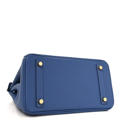 Hermes Swift Birkin 25 Bleu Brighton 4 of 13