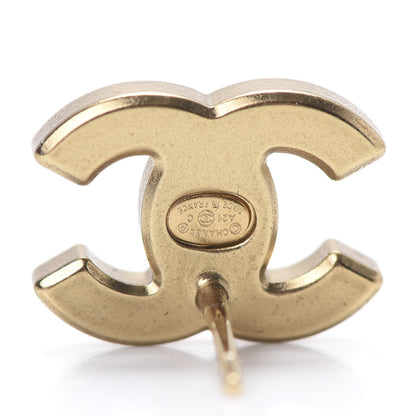 Chanel Crystal CC Earrings Gold 4 of 5
