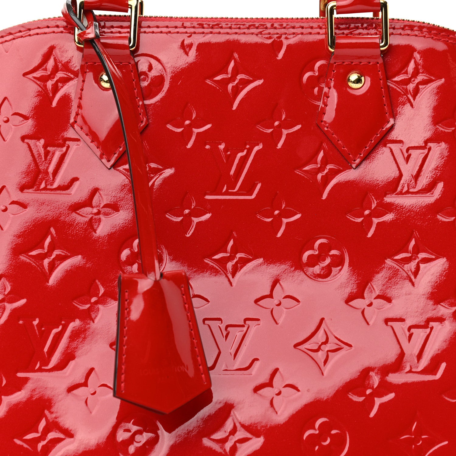 Louis Vuitton Vernis Alma PM Pomme D'Amour 8 of 10