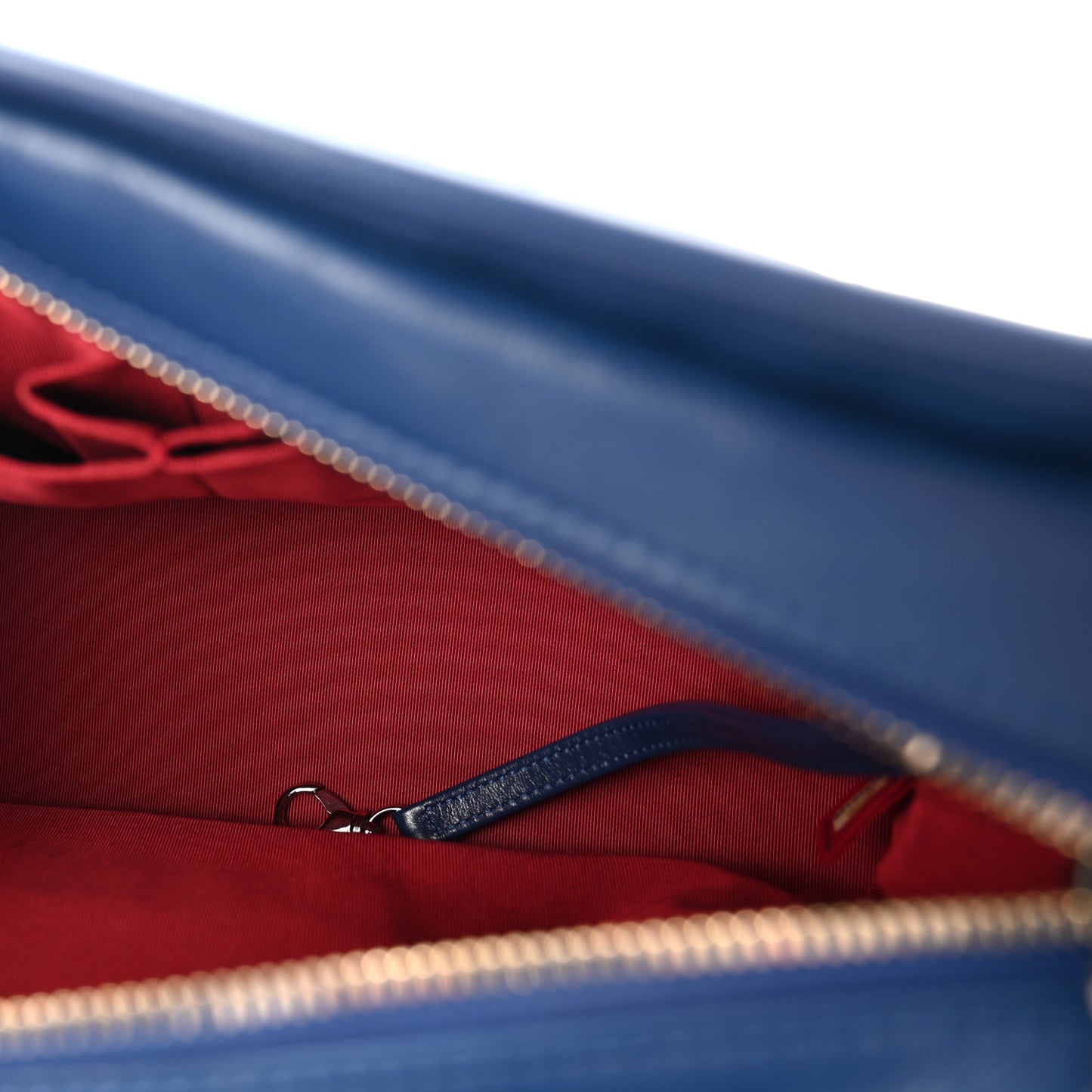 Aged Calfskin Quilted Medium Gabrielle Hobo Blue