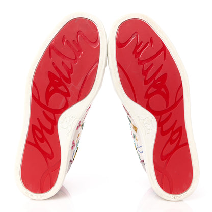 Christian Louboutin Calfskin Louis Spikes Flat Sneakers 37.5 Multicolor 5 of 9